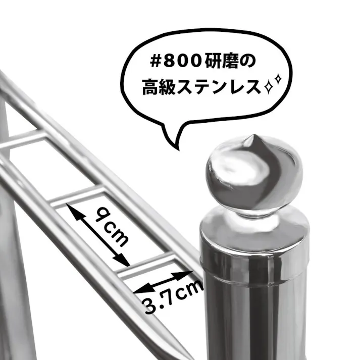 【お墓用】【塔婆立て】4コマ 卒塔婆立て さびないステンレス 安心の日本製 バラバラだった塔婆をすっきりおまとめ 地面に埋めるだけの簡単設置 B0827MJ4D8