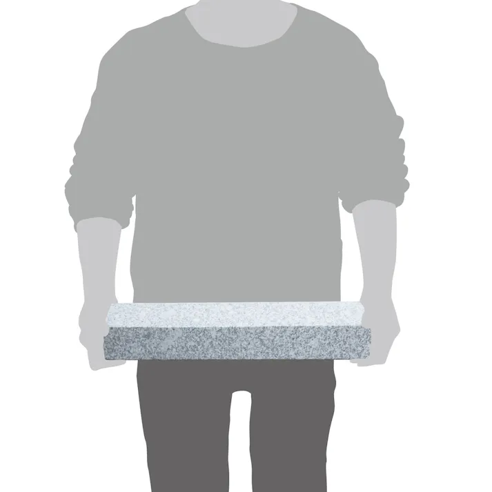 【車止め 2本1組】 御影石製 パーキングブロック 固定用の専用接着剤付き タイヤ止め ブロック