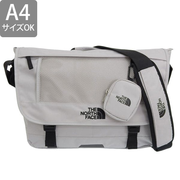 【THE NORTH FACE】　ノースフェイス　メッセンジャーバッグ グレー♪ ザ・ノース・フェイス THE NORTH FACE SUPER MESSENGER BAG L