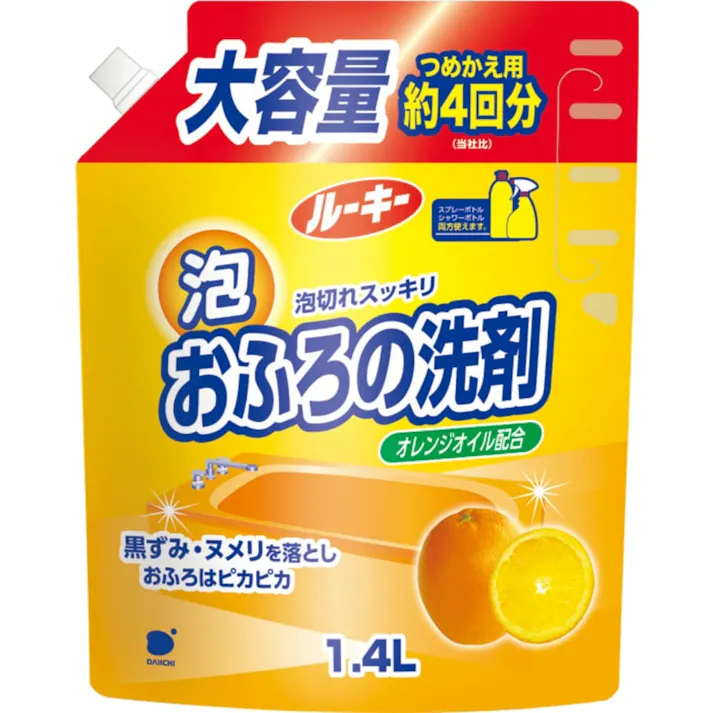 【6点まとめ買い】ルーキーおふろ洗剤詰替特大1400ml × 6点 【送料込み】 #hrm-4902050408002