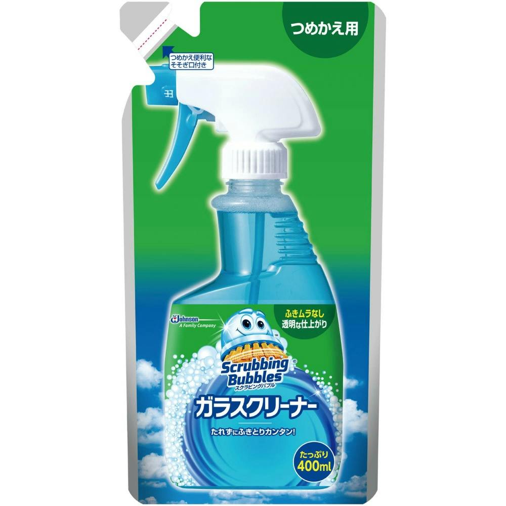 スクラビングバブルガラスクリーナー詰替400ml #hrm-4901609002395 日用品・生活用品・洗剤 スクラビングバブルガラスクリーナー詰替400ml #hrm-4901609002395 日用品・生活用品・洗剤