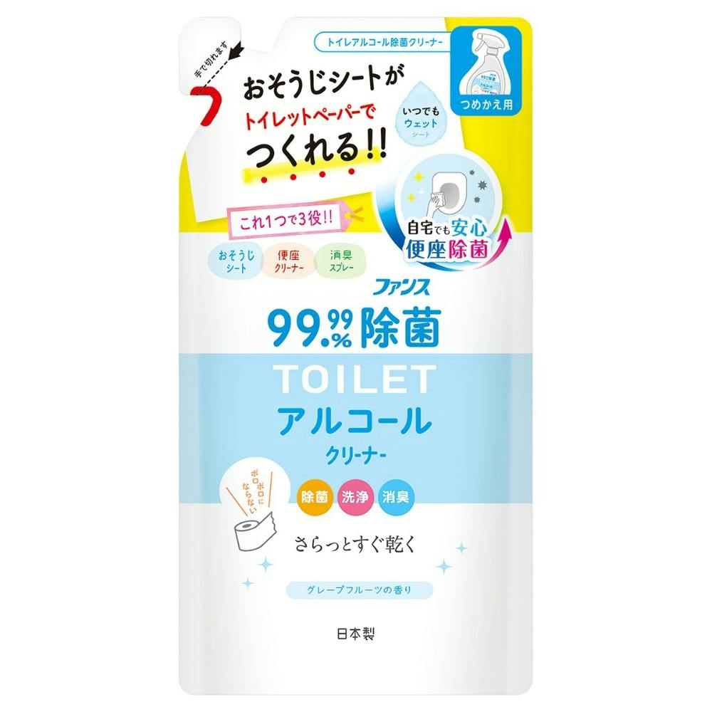 ファンストイレ用アルコール除菌クリーナー 詰替用350ml hrm#4902050425023 日用品・生活用品・洗剤 ファンストイレ用アルコール除菌クリーナー 詰替用350ml hrm#4902050425023 日用品・生活用品・洗剤