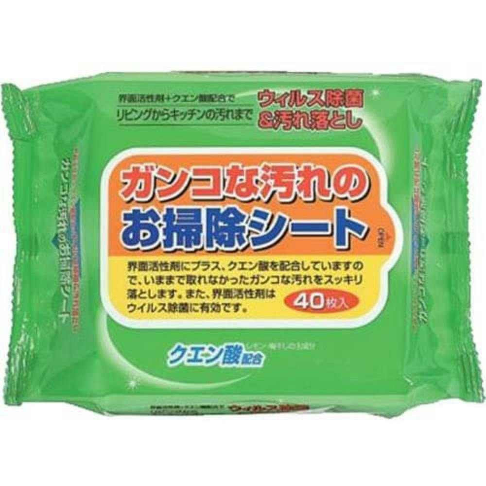 ガンコな汚れのお掃除シート 40枚 × 30点 hrm#4580131000545 日用品・生活用品・洗剤 ガンコな汚れのお掃除シート 40枚 × 30点 hrm#4580131000545 日用品・生活用品・洗剤