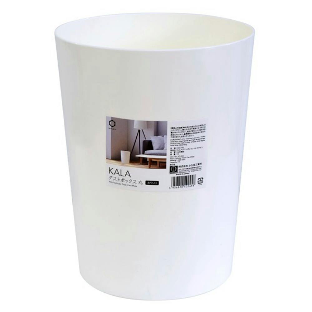 KALAダストボックス 丸 ホワイト #hrm-4956810402458 日用品・生活用品・洗剤 KALAダストボックス 丸 ホワイト #hrm-4956810402458 日用品・生活用品・洗剤
