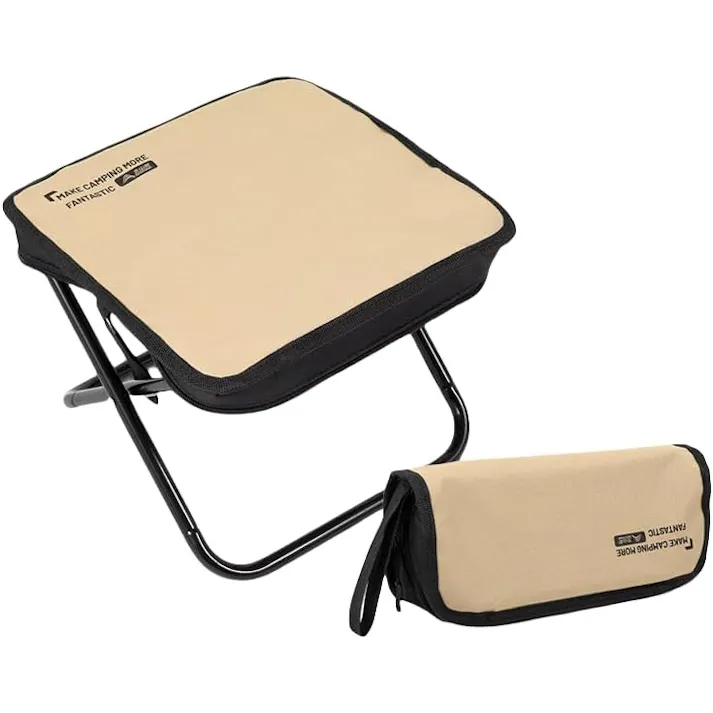 折りたたみ式アウトドアスツール, 28cm幅, アルミ合金フレーム, ショルダーストラップ付き, 600Dオックスフォード生地