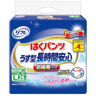 【3点まとめ買い】リフレ はくパンツうす型長時間安心L28枚 お得用パック × 3点 【送料込み】 #hrm-4904585029875