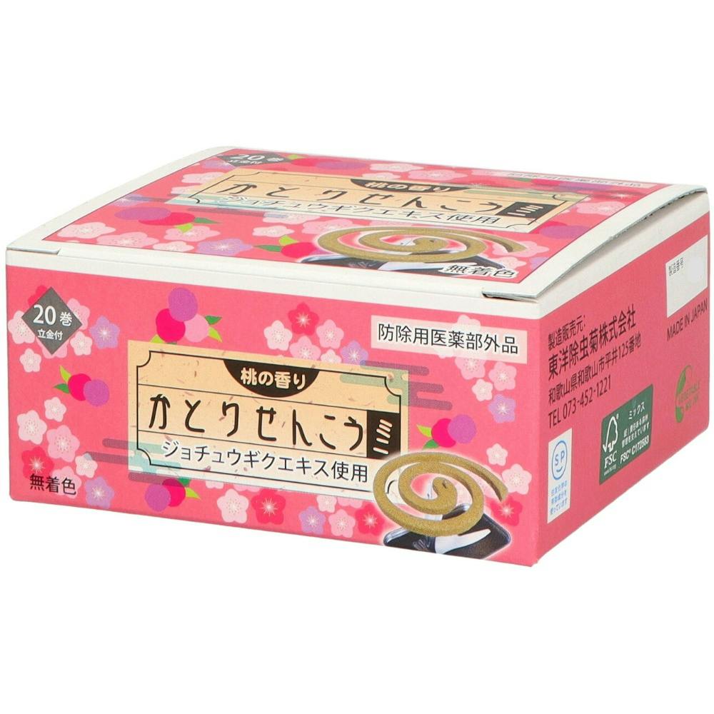 かとりせんこうミニ 20巻 桃の香り hrm#4975158180002 駆除剤 かとりせんこうミニ 20巻 桃の香り hrm#4975158180002 駆除剤