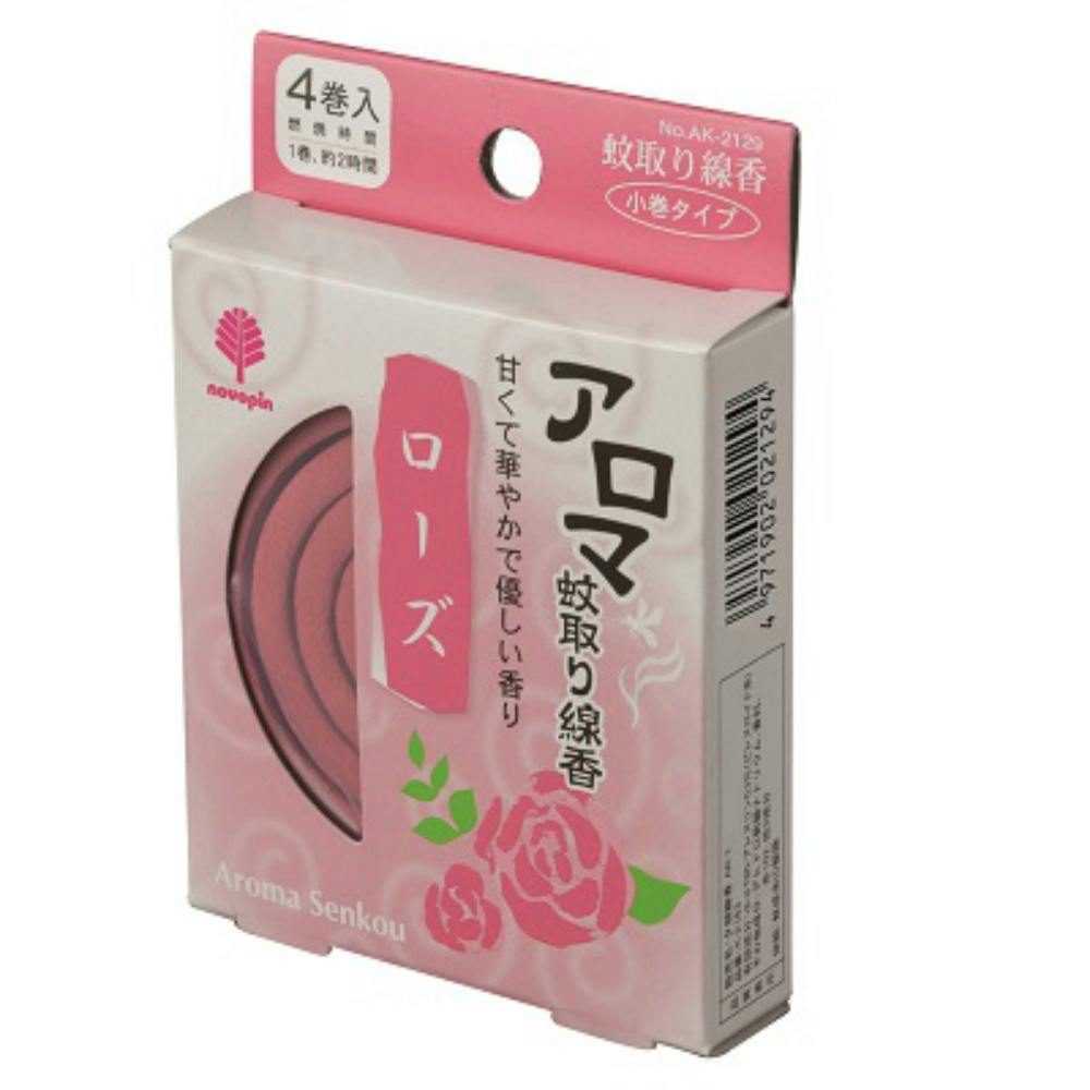 アロマ蚊取り線香 ローズ 4巻 × 300点 #hrm-4971902021294 駆除剤 アロマ蚊取り線香 ローズ 4巻 × 300点 #hrm-4971902021294 駆除剤