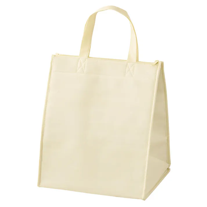 ヘッズ 袋-不織布-ハンドル付 W300×D230×H350mm 無地アイボリークールバッグ-1(5枚) HEADS MIV-1CB