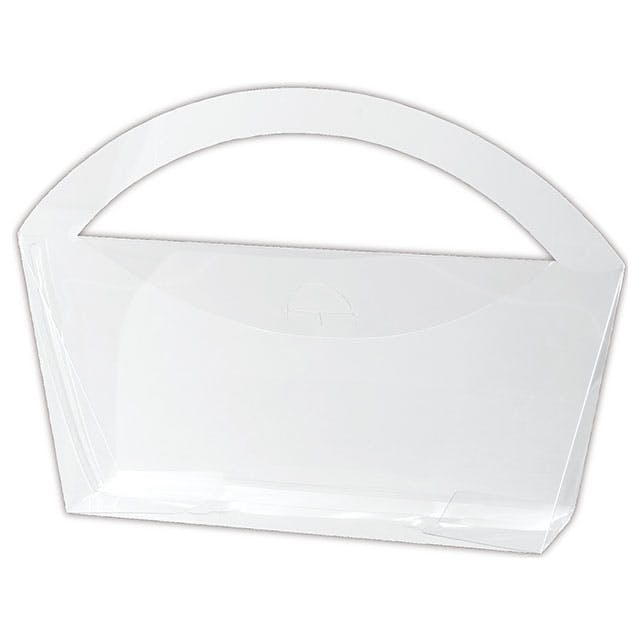 ヘッズ ＢＯＸ－ＰＥＴ W280(220)×D60×H195mm 無地ハンドルPETクリアBOX-1(10枚) HEADS MTO-HPB1