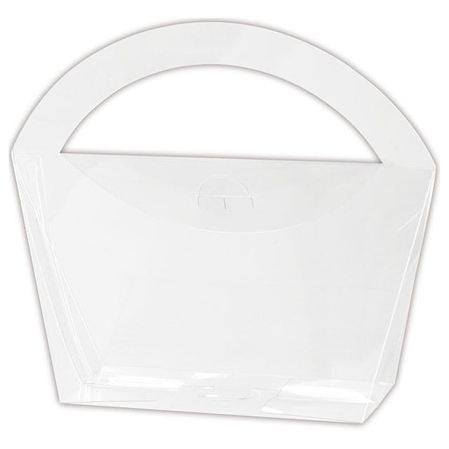 ヘッズ ＢＯＸ－ＰＥＴ W210(150)×D60×H185mm 無地ハンドルPETクリアBOX-2(10枚) HEADS MTO-HPB2