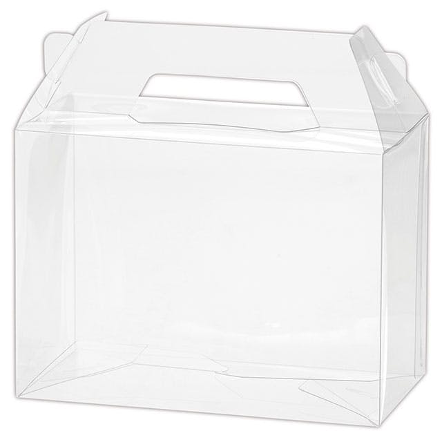 ヘッズ ＢＯＸ－ＰＥＴ W150×D75×H155mm 無地ハンドルPETクリアBOX-4(10枚) HEADS MTO-HPB4