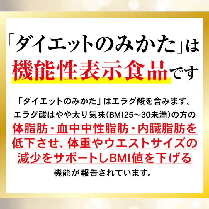【〈機能性表示食品〉ダイエットのみかた 62粒 お得な3袋セット】 ちあふる ダイエット エラグ酸 体脂肪 血中中性脂肪 内臓脂肪 難消化性デキストリン JAN:4560258561914