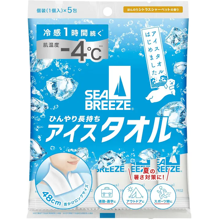 シーブリーズ アイスタオル シトラスシャーベットの香り 【送料込み】 #hrm-4550516491565