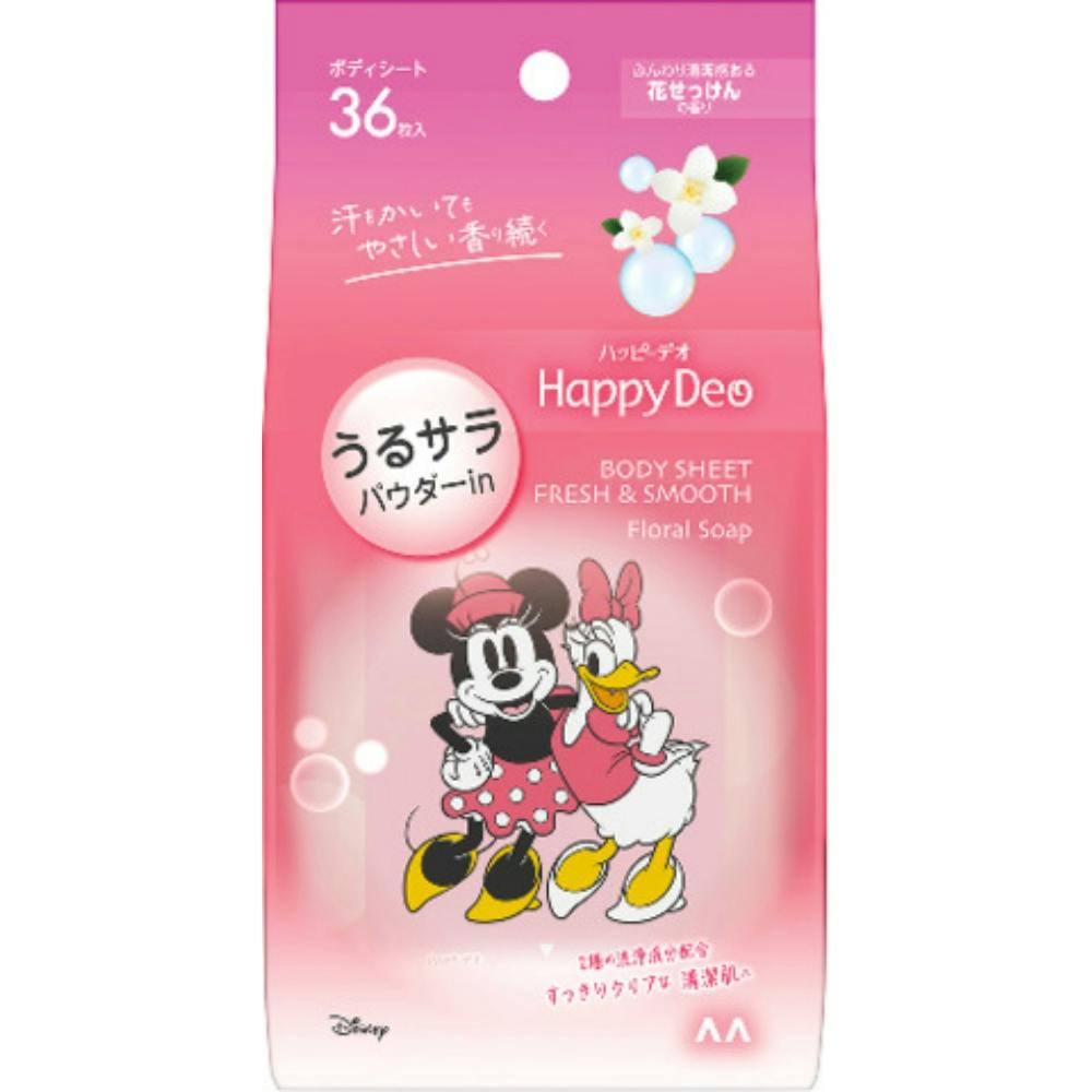 マンダム ハッピーデオ ボディシート うるサラ 花せっけん × 24点 hrm#4902806127959 ボディケア マンダム ハッピーデオ ボディシート うるサラ 花せっけん × 24点 hrm#4902806127959 ボディケア