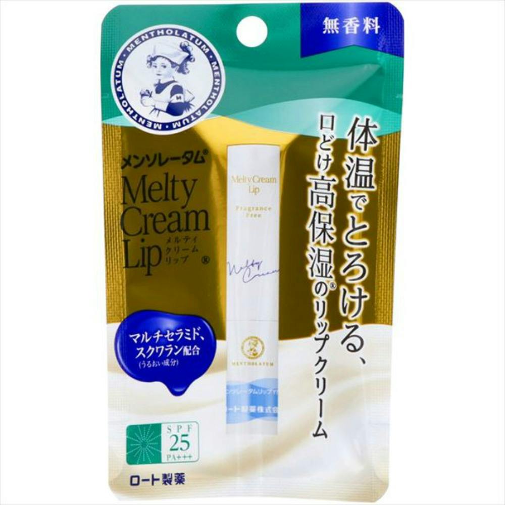 ロート製薬 メルティクリームリップ 無香料 2.4g | ボディケア