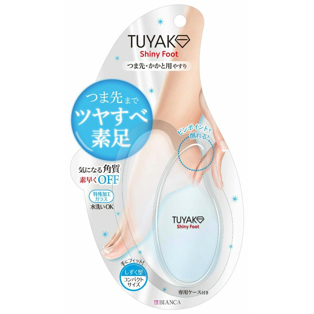 【12点まとめ買い】【肌を傷めずプロ並みの仕上がり・ガラス製のかかと削り】ツヤコ シャイニーフット １本 × 12点 【送料込み】 ＃hrm-4562384603223