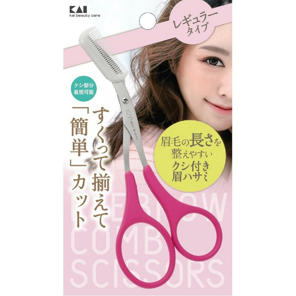 【12点まとめ買い】ＫＱ３１５６クシ付きマユハサミ × 12点 【送料込み】 ＃hrm-4901601306767