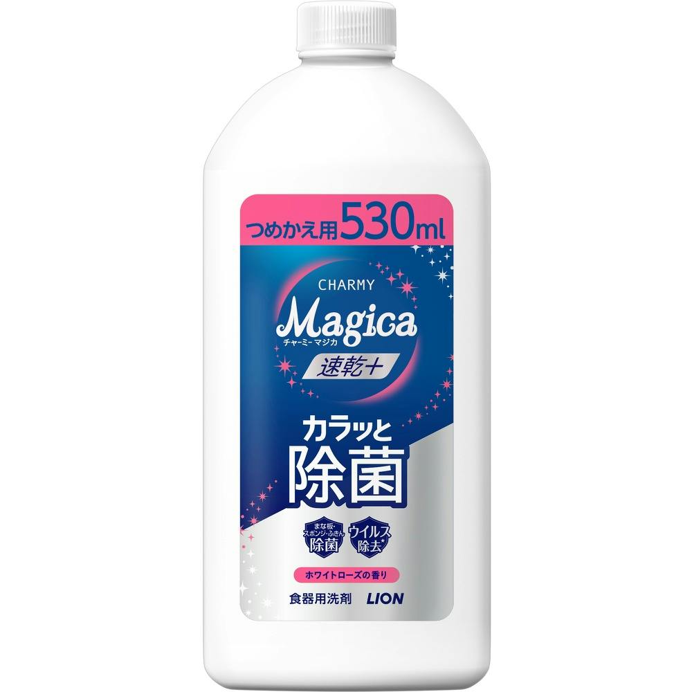 CHARMY Magica 速乾+(プラス)カラッと除菌 ホワイトローズの香りつめかえ用 #hrm-4903301364450 食器用洗剤