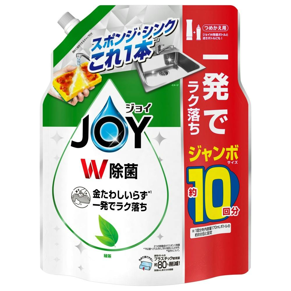 除菌ジョイコンパクト緑茶の香り詰替ジャンボサイズ × 6点 hrm#4987176290236 シンク・コンロまわり用品 除菌ジョイコンパクト緑茶の香り詰替ジャンボサイズ × 6点 hrm#4987176290236 シンク・コンロまわり用品