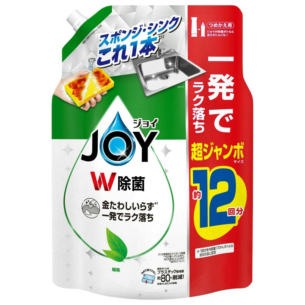 除菌ジョイコンパクト緑茶の香り詰替超ジャンボサイズ × 5点 hrm#4987176290052 シンク・コンロまわり用品 除菌ジョイコンパクト緑茶の香り詰替超ジャンボサイズ × 5点 hrm#4987176290052 シンク・コンロまわり用品
