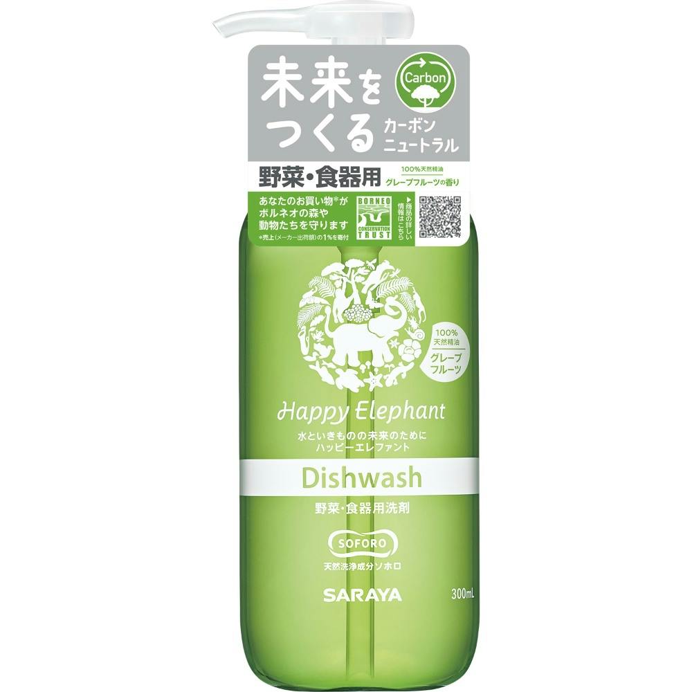 ハッピーエレファント 食器用洗剤 グレープフルーツ 300mL × 30点 hrm#4973512261527 シンク・コンロまわり用品 ハッピーエレファント 食器用洗剤 グレープフルーツ 300mL × 30点 hrm#4973512261527 シンク・コンロまわり用品