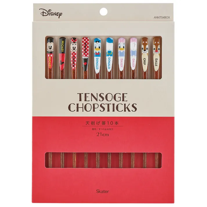 天削げ箸10本セット ミッキー&フレンズ ANNTS4BOX 【送料込み】 #hrm-4973307682551