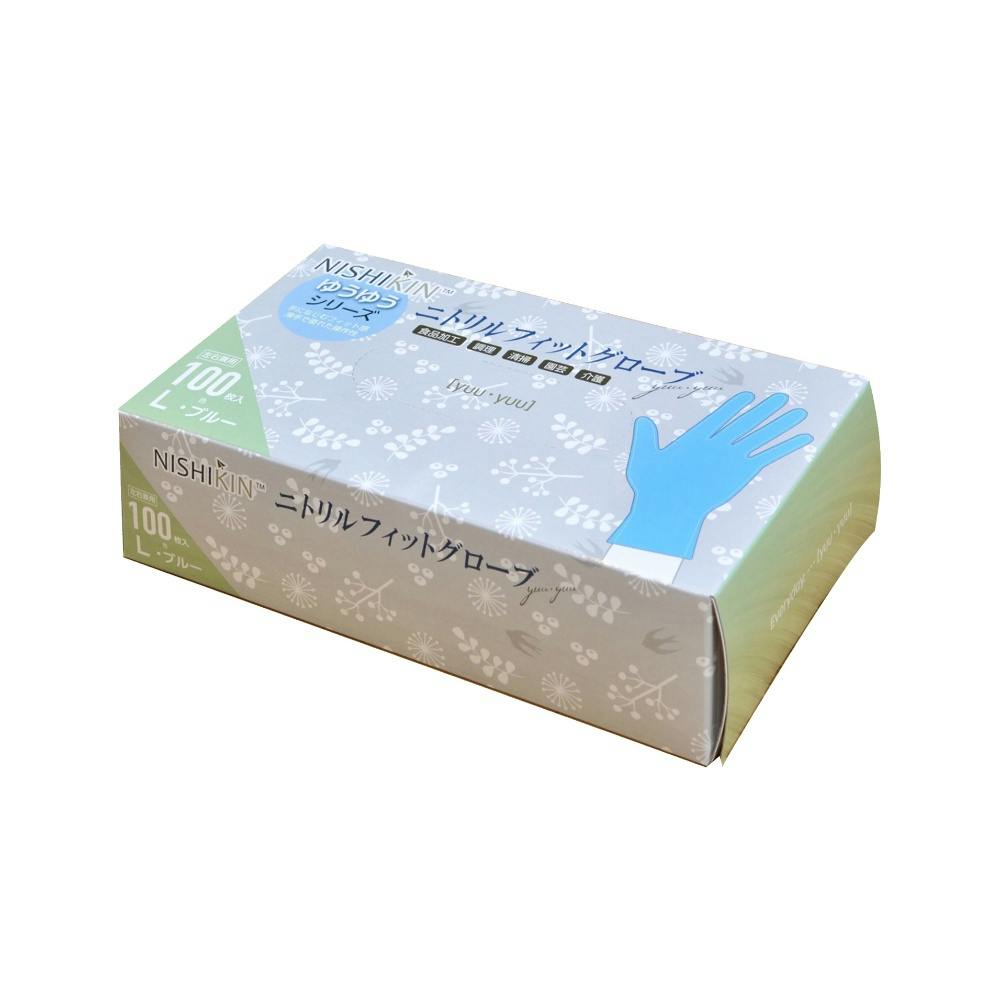 ゆうゆうグローブニトリルフィットグローブブルーL hrm#4582559940595 シンク・コンロまわり用品 ゆうゆうグローブニトリルフィットグローブブルーL hrm#4582559940595 シンク・コンロまわり用品