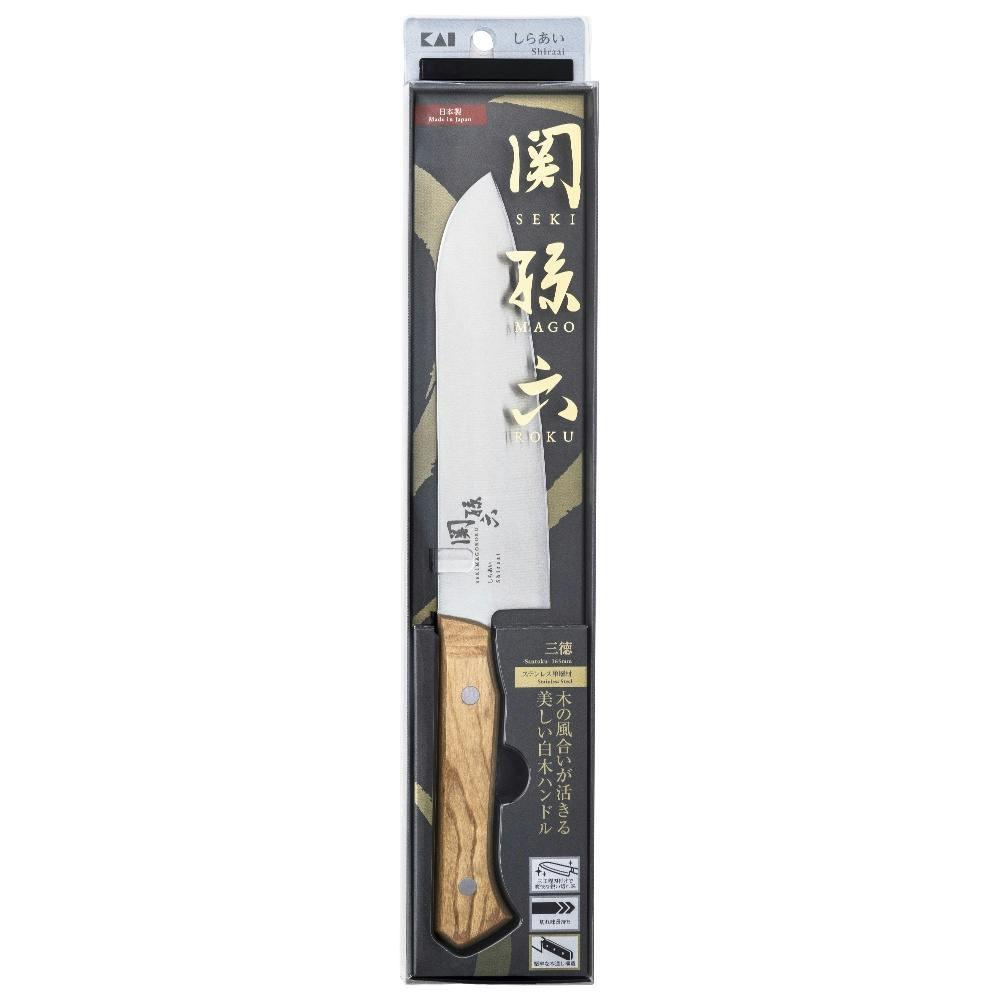 5点まとめ買い】関孫六 しらあい 三徳165mm × 5点 hrm