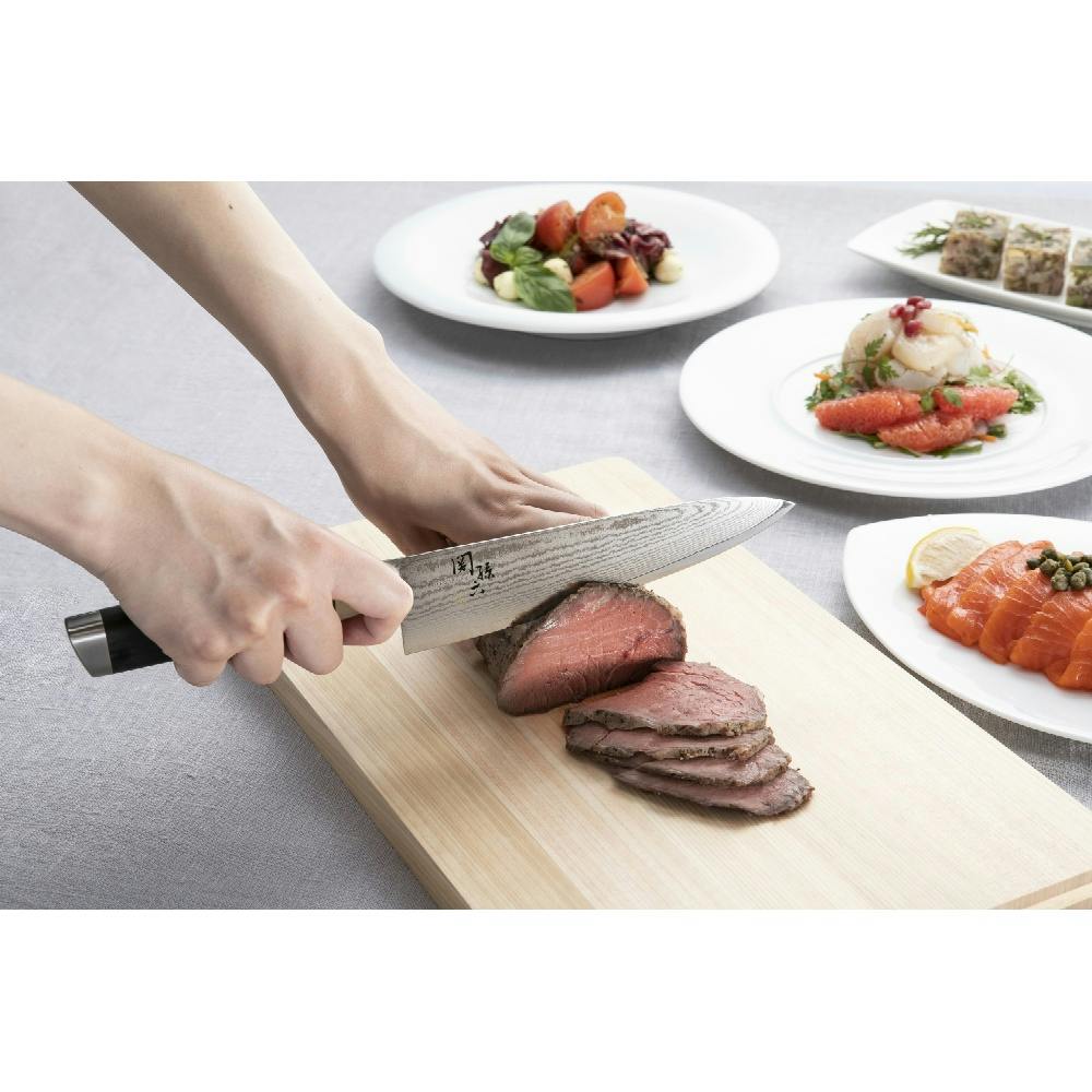 ケース販売】関孫六 ダマスカス 牛刀 180mm × 5点 【送料込み