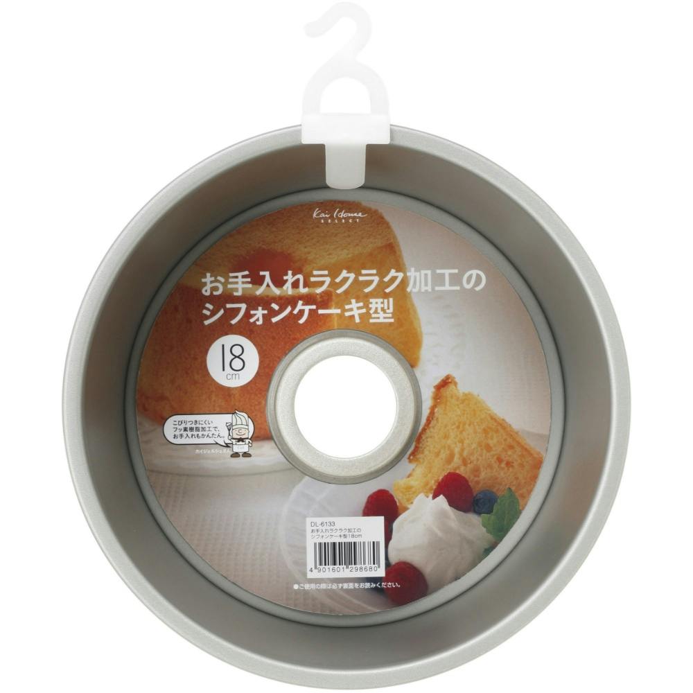 KHS フッ素シフォンケーキ型18cm × 12点 hrm#4901601298680 シンク・コンロまわり用品 KHS フッ素シフォンケーキ型18cm × 12点 hrm#4901601298680 シンク・コンロまわり用品