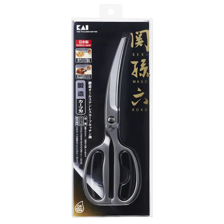 関孫六 鍛造 オールステンレスカーブ キッチンハサミ 【送料込み】 #hrm-4901601206777