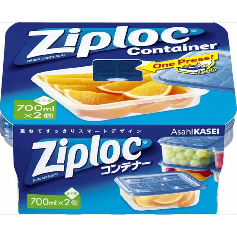 ジップロックコンテナー正方形700ML2個入 × 24点 hrm#4901670111958 シンク・コンロまわり用品 ジップロックコンテナー正方形700ML2個入 × 24点 hrm#4901670111958 シンク・コンロまわり用品