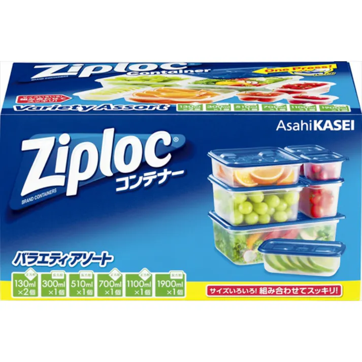ジップロックコンテナーバラエティアソート 【送料込み】 #hrm-4901670112009