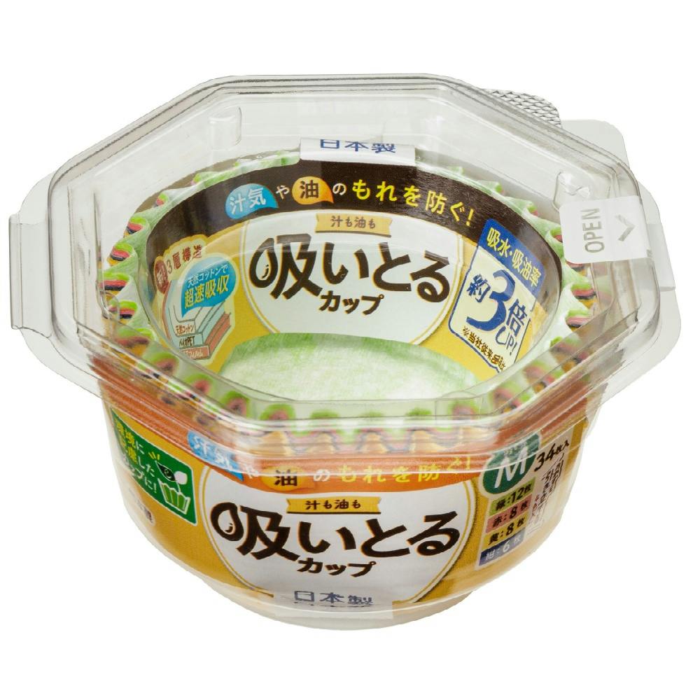 汁も油も吸いとるカップM4色34枚入 × 150点 hrm#4901987218364 シンク・コンロまわり用品 汁も油も吸いとるカップM4色34枚入 × 150点 hrm#4901987218364 シンク・コンロまわり用品