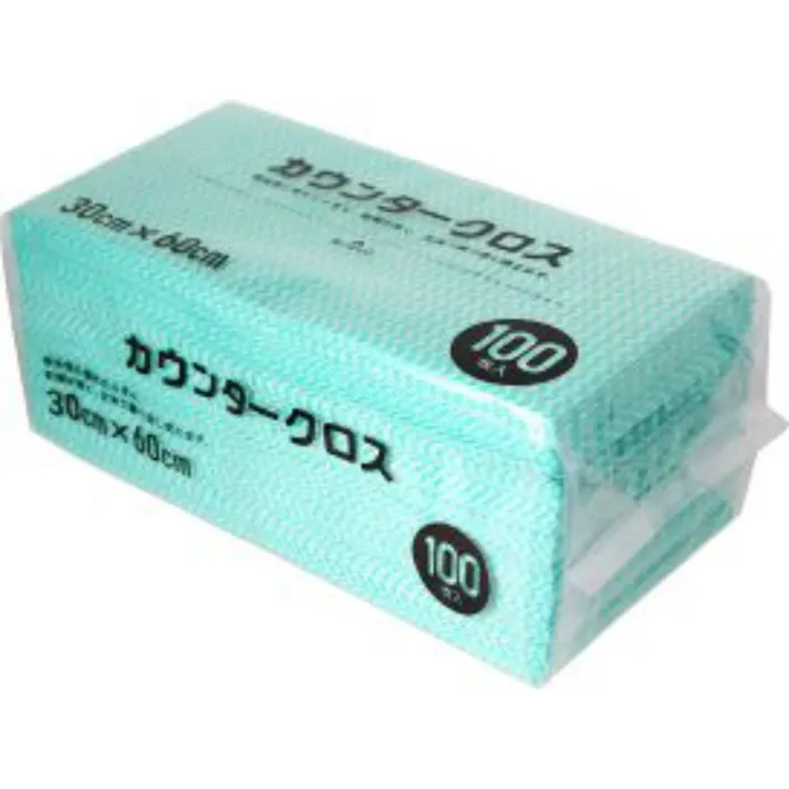 カウンタークロス100枚グリーン 【送料込み】 #hrm-4904681810636