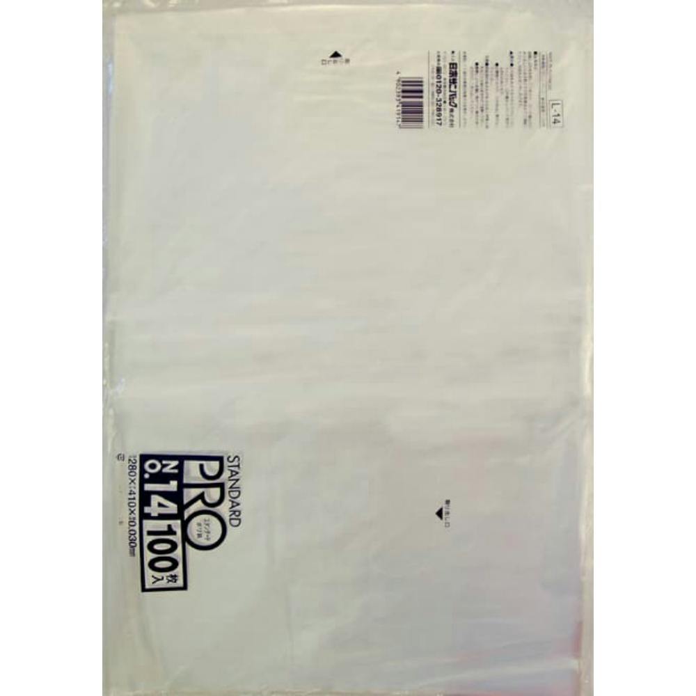 Ｌ１４ 規格袋ＬＬ０．０３／１４号 透明 × 10点 まとめ買い ＃hrm-4902393419147 シンク・コンロまわり用品