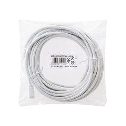 RoHS CAT6 爪折れ防止 LANケーブル 10m 簡易パッケージ(ホワイト)