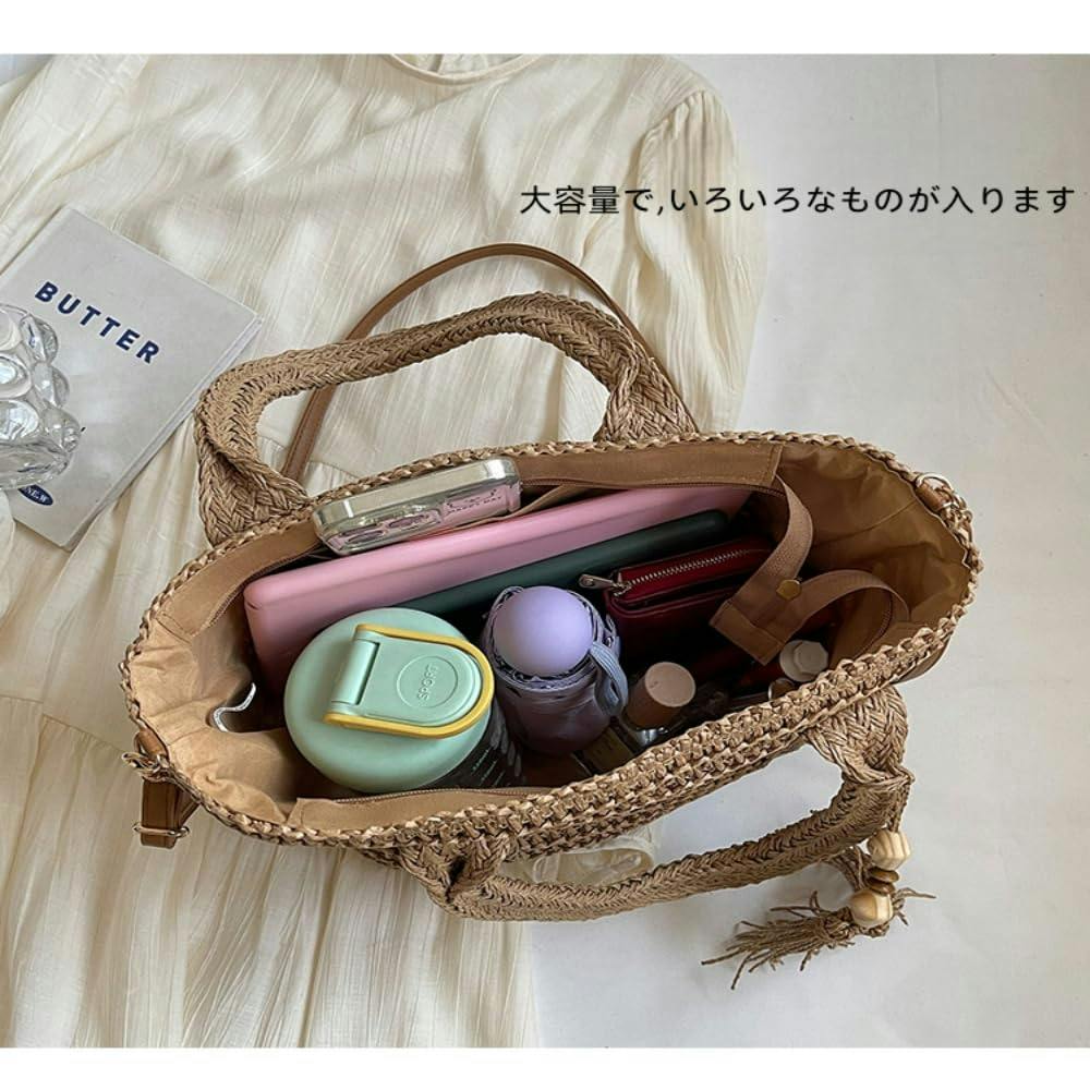 かごバッグ ショルダー 2way カゴバッグ ハンドバッグ 大容量 高
