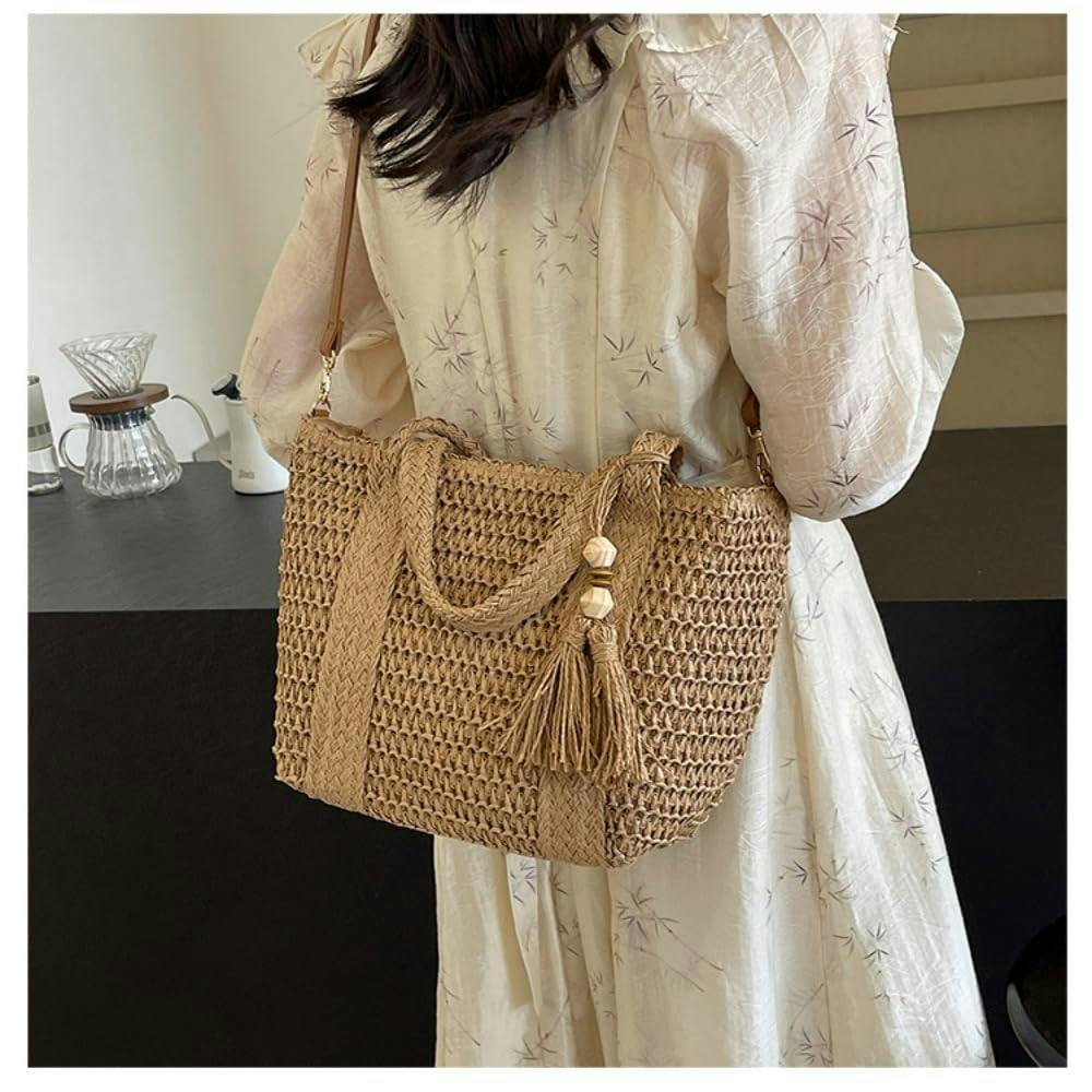 かごバッグ 2way ショルダー付き 新品 かごバッグ ショルダー 2way カゴバッグ ハンドバッグ 大容量 高見え