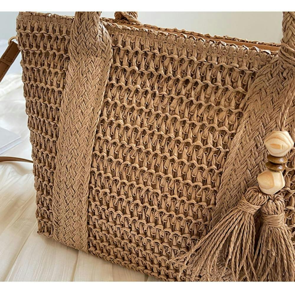 かごバッグ ショルダー 2way カゴバッグ ハンドバッグ 大容量 高見え