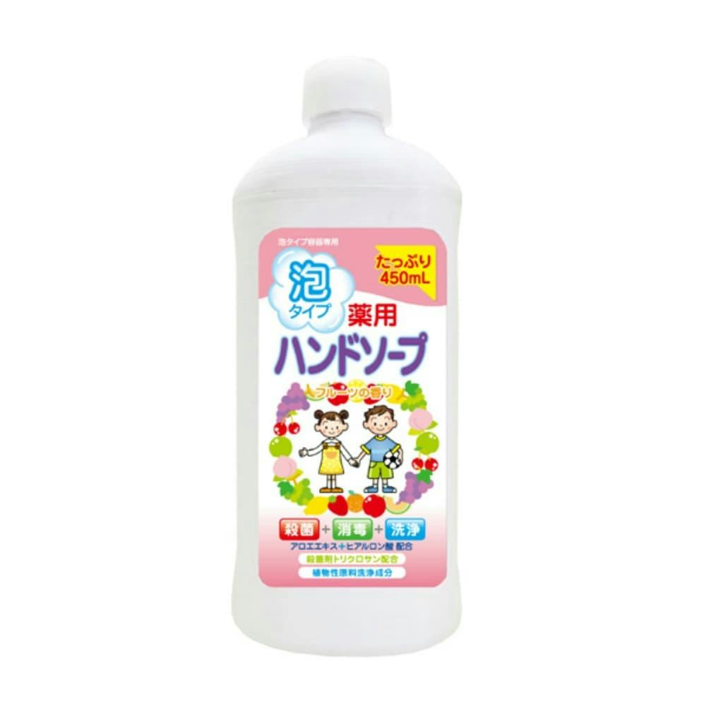 薬用ハンドソープフルーツ詰替用ボトル４５０ml ×1点【送料込み】 ＃hrm-4571113801175