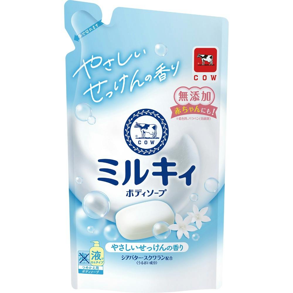 ミルキィボディソープ やさしいせっけんの香り 詰替用 ×1点 #hrm-4901525011655 洗面用品 ミルキィボディソープ やさしいせっけんの香り 詰替用 ×1点 #hrm-4901525011655 洗面用品