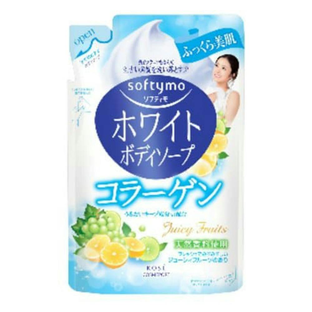 【18点まとめ買い】ソフティモホワイトボディソープコラーゲン替え420ml × 18点【送料込み】 ＃hrm-4971710311563