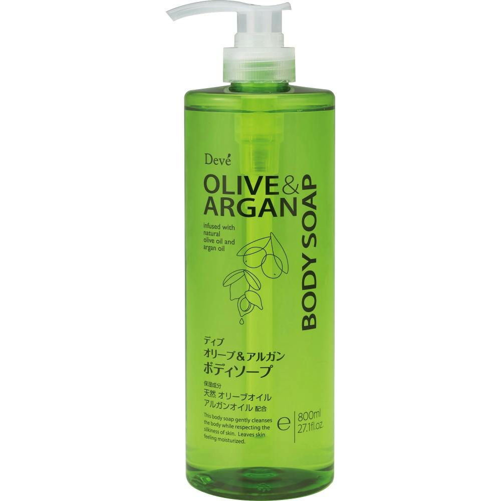 ディブ オリーブ&アルガン ボディソープ 本体 800ml × 12点 #hrm-4513574032934 洗面用品 ディブ オリーブ&アルガン ボディソープ 本体 800ml × 12点 #hrm-4513574032934 洗面用品