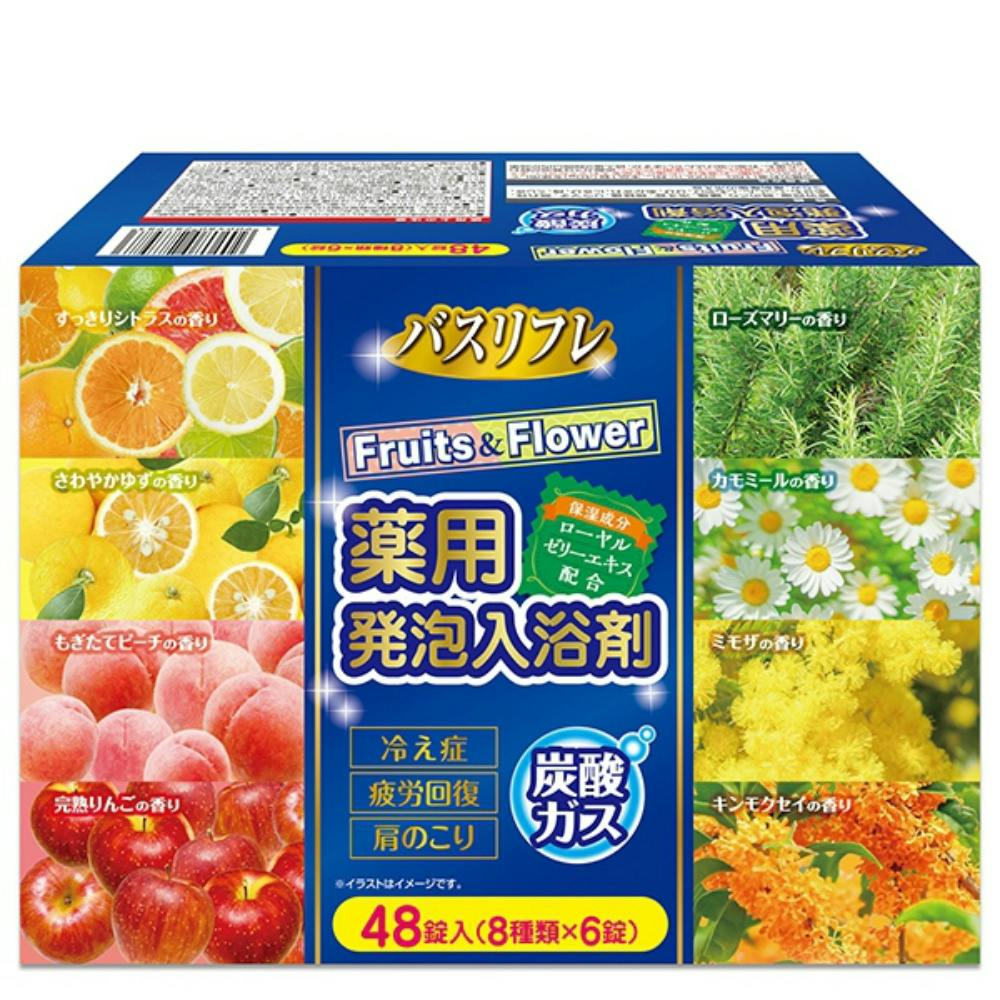 バスリフレ薬用発泡入浴剤フルーツ&フラワー ×1点 #hrm-4900480287983 洗面用品 バスリフレ薬用発泡入浴剤フルーツ&フラワー ×1点 #hrm-4900480287983 洗面用品