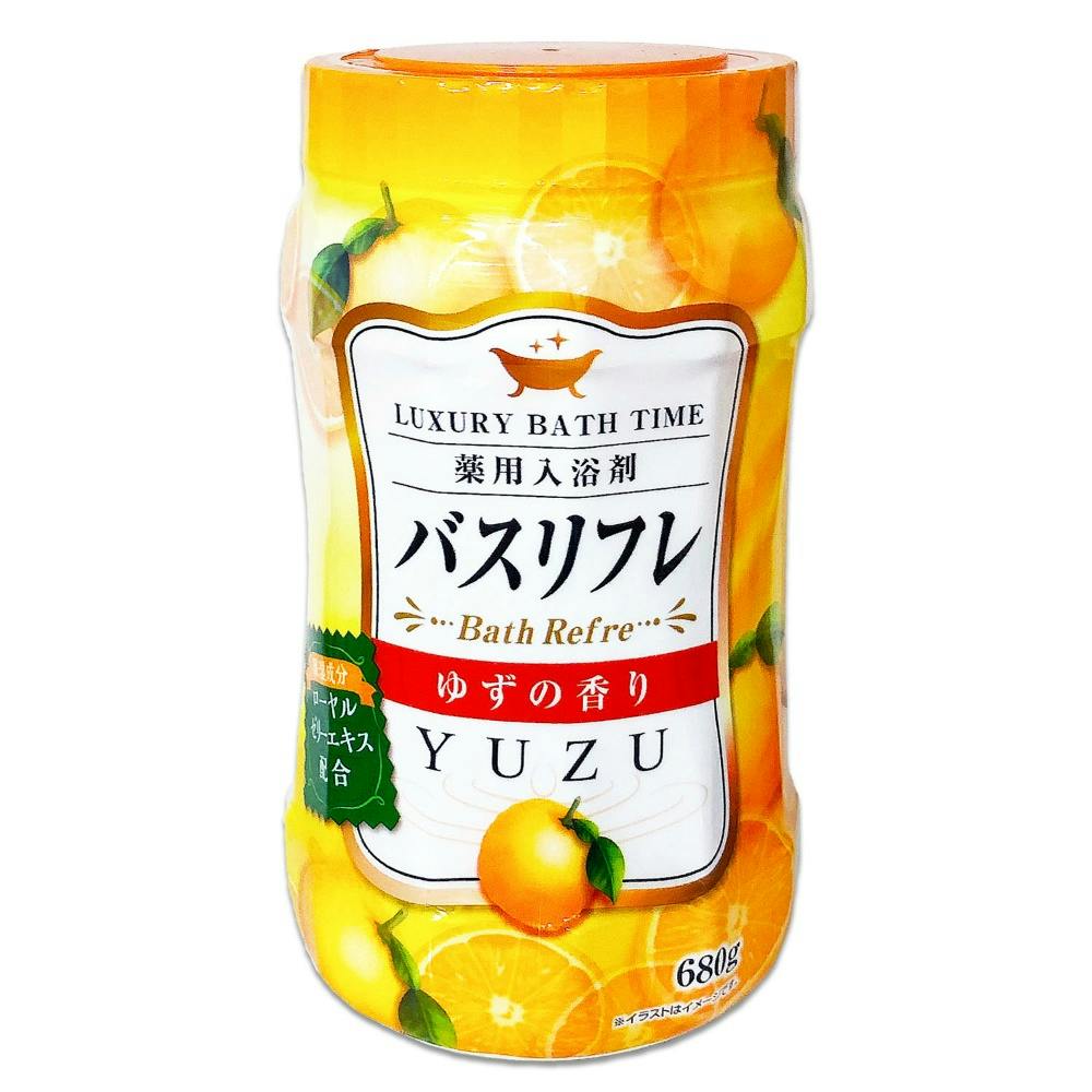 バスリフレ薬用入浴剤ゆずの香りＲ６８０Ｇ ×1点【送料込み】 ＃hrm-4900480227811