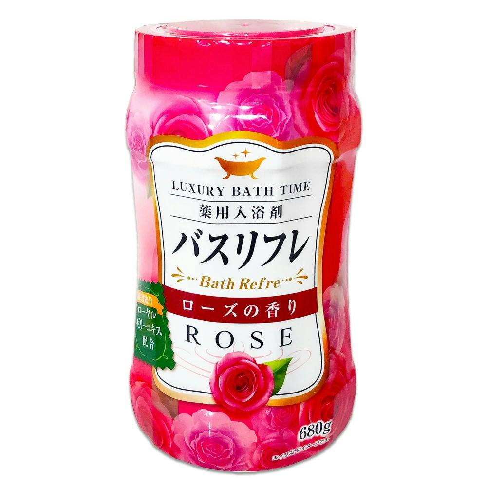 LUXURY BATH TIME バスリフレ 入浴剤 ローズの香り バスリフレ薬用入浴剤ローズの香りR680G ×1点 hrm