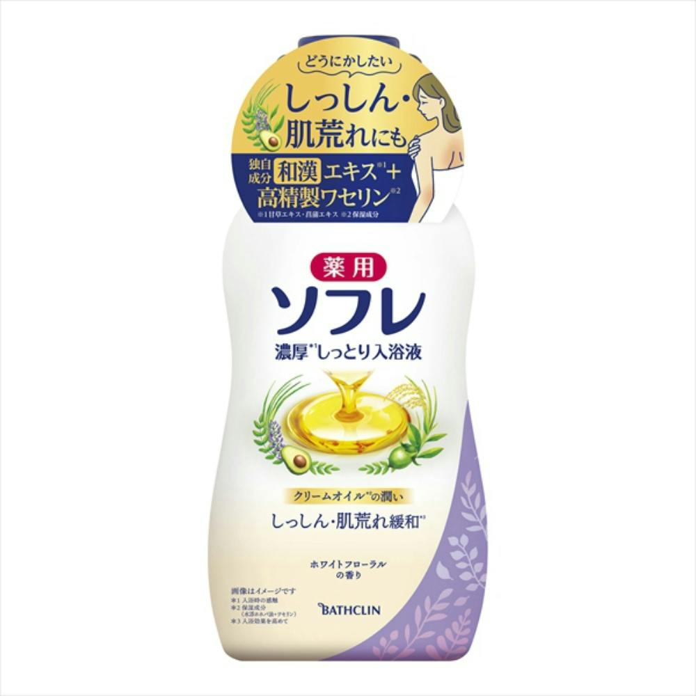 薬用ソフレ 濃厚しっとり入浴液 ホワイトフローラルの香り 480ml × 12点 hrm#4548514138216 洗面用品 薬用ソフレ 濃厚しっとり入浴液 ホワイトフローラルの香り 480ml × 12点 hrm#4548514138216 洗面用品