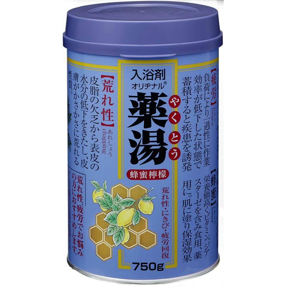 オリヂナル薬湯 ハチミツレモン 750G × 12点 hrm#4901180026254 洗面用品 オリヂナル薬湯 ハチミツレモン 750G × 12点 hrm#4901180026254 洗面用品